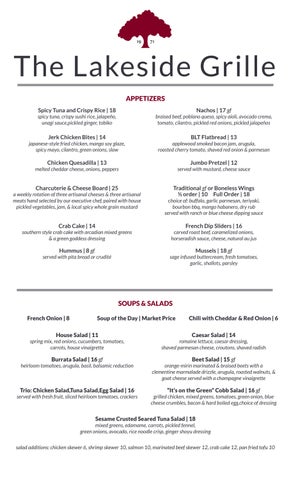 Lakeside Daiquiri & Grill menu 2